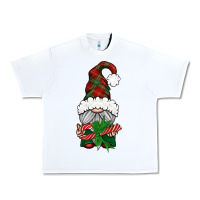 White Christmas Gnome With Candy Urban Heavy Tee - BundleAndBundleShop