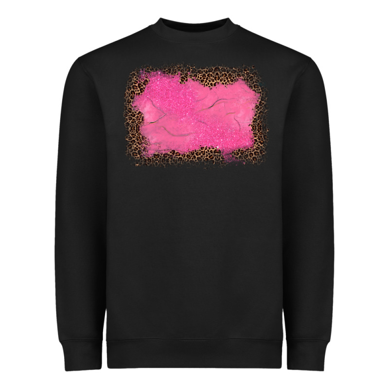 Gemstone Pink Leopard Background Heavyweight Sweatshirt by JahusDesignShop | Teevron