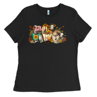 Black Cows And Coffee Ladies Tee - FaDigitalArtStudio