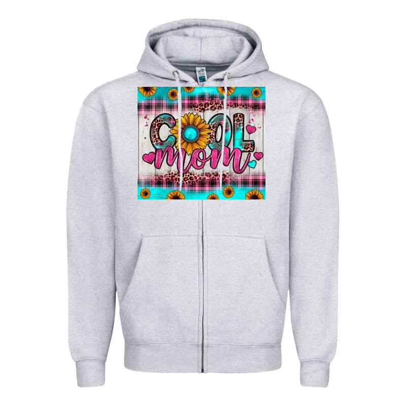 Cool Mom Zipper Hoodie by JahusDesignShop | Teevron