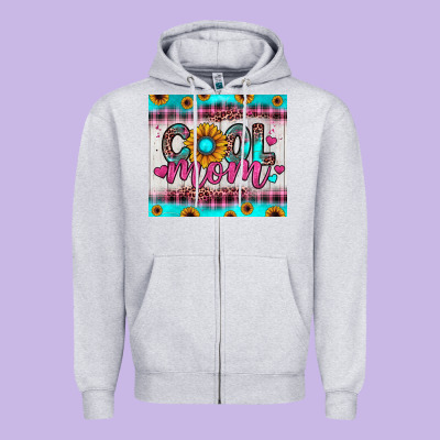 Cool Mom Zipper Hoodie Designed By Jahusdesignshop