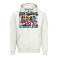 Oatmeal Heather cool mom Zipper Hoodie - JahusDesignShop