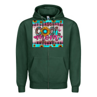 Sports Green cool mom Zipper Hoodie - JahusDesignShop