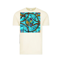 Vintage Arctic Lake Babe And Fish With Camouflage Seamless Pattern Vintage Tee - BundleAndBundleShop