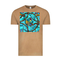 Vintage Camel Lake Babe And Fish With Camouflage Seamless Pattern Vintage Tee - BundleAndBundleShop