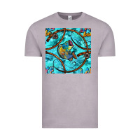 Vintage Zinc Lake Babe And Fish With Camouflage Seamless Pattern Vintage Tee - BundleAndBundleShop