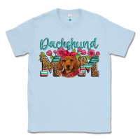 Dusty Blue dachshund mom Classic Tee - Artiststas