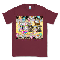 Burgundy Easter Nurse Easter Day Classic Tee - CowGirlArtShop