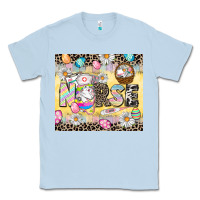 Dusty Blue Easter Nurse Easter Day Classic Tee - CowGirlArtShop