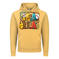 Vintage Mustard Leopard Softball And Baseball Mama Mother's Day Vintage Hoodie - LillyAllenDesigns