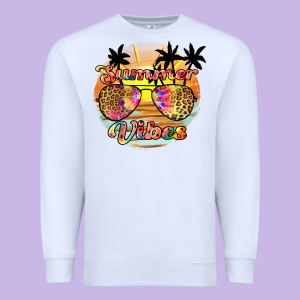 Summer Vibes2 Premium Sweatshirt Designed By Jahusdesignshop