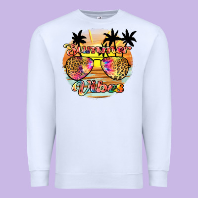 Summer Vibes2 Premium Sweatshirt Designed By Jahusdesignshop