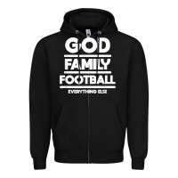 Black god family football christian faith shirt Zipper Hoodie - baoMotion