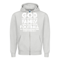 Dove Grey god family football christian faith shirt Zipper Hoodie - baoMotion