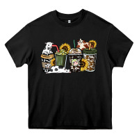 Black cowhide coffee cup Heavy Core Tee - HowdyJamesFarm