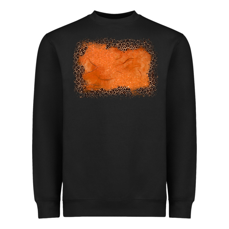 Gemstone Orange Leopard Background Heavyweight Sweatshirt by JahusDesignShop | Teevron