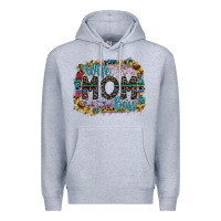 Heather Grey wife mom boss Premium Hoodie - SublimationCraftShop