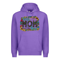 Purple wife mom boss Premium Hoodie - SublimationCraftShop