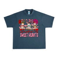 Midnight Navy Valentine's Day My Class Is Full Of Sweet Hearts Urban Heavy Tee - FaDigitalArtStudio