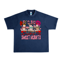 Navy Valentine's Day My Class Is Full Of Sweet Hearts Urban Heavy Tee - FaDigitalArtStudio