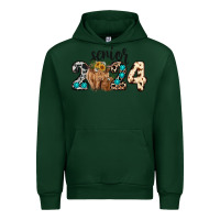 Forest Green Western Senior 2024 cow Urban Hoodie - RanaPortraitStore