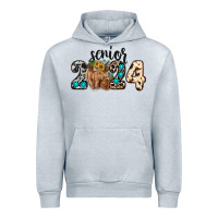 Heather Grey Western Senior 2024 cow Urban Hoodie - RanaPortraitStore