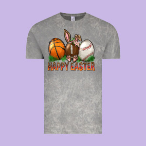 Happy Easter Sports Vintage Tee Designed By Bundleandbundleshop