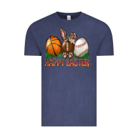 Vintage Denim Happy Easter Sports Vintage Tee - BundleAndBundleShop