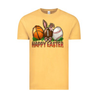 Vintage Mustard Happy Easter Sports Vintage Tee - BundleAndBundleShop