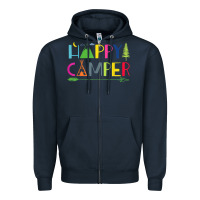 Camping Arrow Camper Happy Summer Camp Camping Kids 635 Zipper Hoodie | Teevron