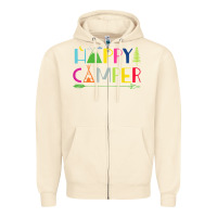 Sandshell camping arrow camper happy summer camp camping kids 635 Zipper Hoodie - baoMotion