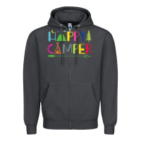 Smoke camping arrow camper happy summer camp camping kids 635 Zipper Hoodie - baoMotion