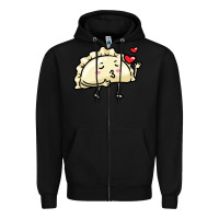 Black pierogi lovers t  shirt pierogi kawaii emoticon polish food dyngus day Zipper Hoodie - baoMotion
