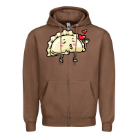 Chestnut pierogi lovers t  shirt pierogi kawaii emoticon polish food dyngus day Zipper Hoodie - baoMotion