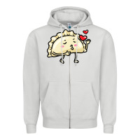 Dove Grey pierogi lovers t  shirt pierogi kawaii emoticon polish food dyngus day Zipper Hoodie - baoMotion