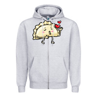 Heather Grey pierogi lovers t  shirt pierogi kawaii emoticon polish food dyngus day Zipper Hoodie - baoMotion