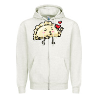Oatmeal Heather pierogi lovers t  shirt pierogi kawaii emoticon polish food dyngus day Zipper Hoodie - baoMotion