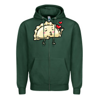 Sports Green pierogi lovers t  shirt pierogi kawaii emoticon polish food dyngus day Zipper Hoodie - baoMotion