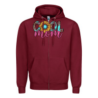 Burgundy cool mom Zipper Hoodie - JahusDesignShop