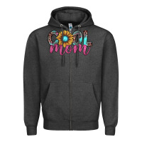 Charcoal Heather cool mom Zipper Hoodie - JahusDesignShop