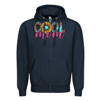 Navy cool mom Zipper Hoodie - JahusDesignShop