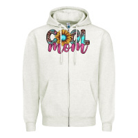 Oatmeal Heather cool mom Zipper Hoodie - JahusDesignShop