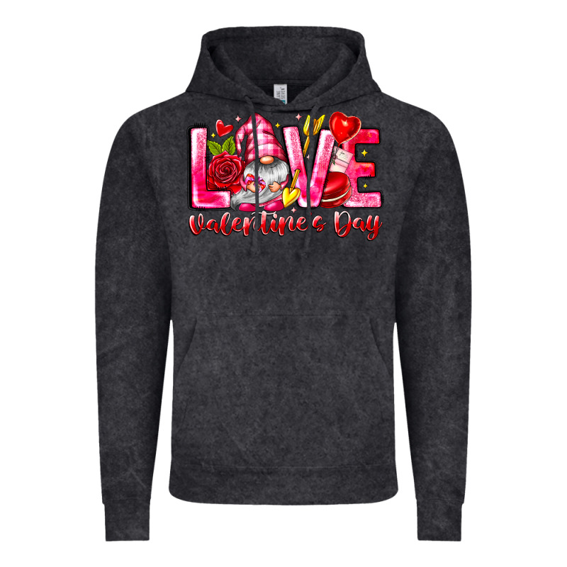 Love Valentines Day Gnome Vintage Hoodie by CowhideDigitalArt | Teevron