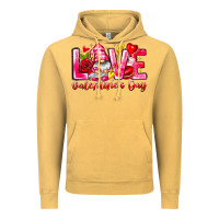 Vintage Mustard Love Valentines Day Gnome Vintage Hoodie - CowhideDigitalArt