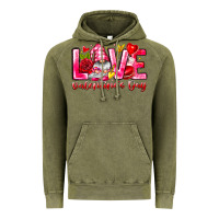 Vintage Olive Love Valentines Day Gnome Vintage Hoodie - CowhideDigitalArt