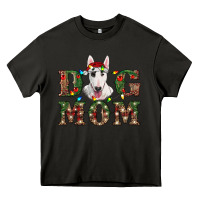 Asphalt Christmas Dog Mom Bull Terrier Heavy Core Tee - RanaPortraitStore