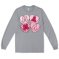 Heather Grey mama candy hearts Long Sleeve Tee - LillyAllenDesigns