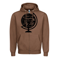 Chestnut i haven't been everywhere but it's on my list travel t shirt Zipper Hoodie - baoMotion