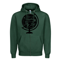 Sports Green i haven't been everywhere but it's on my list travel t shirt Zipper Hoodie - baoMotion