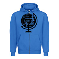 True Royal i haven't been everywhere but it's on my list travel t shirt Zipper Hoodie - baoMotion